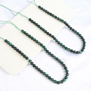 Wholesale Brazilian <strong>Emerald</strong> <strong>Drop</strong> <strong>Beads</strong> Emrald Round <strong>Beads</strong> Loose Stone <strong>Beads</strong> for Jewelry Making DIY - Product Image 4