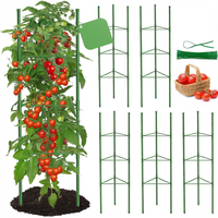 Treillis de support pour plantes de jardin, cage à tomates en métal pour légumes grimpants, piquets de soutien verticaux pour la culture des concombres, des haricots et des végétaux rampants
