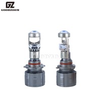GOODZOOM lampu depan mobil, HB3 HB4 9005 9006 Luces LED Auto H4 H7 H113 inci lampu depan lensa proyektor 90W