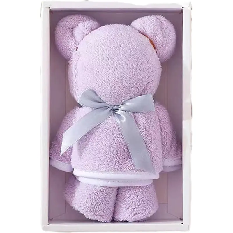 Manufacturers popular new coral bear modeling logo can be customized cute doll gift towel promotion gifts with hand gifts