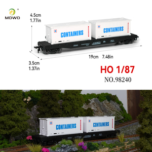 Modellino in Scala 1/87 HO di Veicolo per Trasporto Container, Materiale per Modellismo Ferroviario e Paesaggistico in Miniatura - Product Image 3