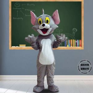 Venta caliente ratón <span class=keywords><strong>y</strong></span> gato adulto mascota de dibujos animados disfraz Halloween ratón gato Cosplay para carnaval desfile vacaciones actuaciones - Product Image 4