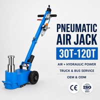 Cric hydraulique pneumatique en acier de haute qualité 100 tonnes à châssis long pour réparation de camions