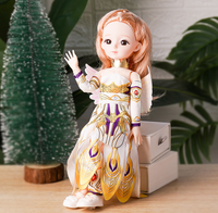 Poupée princesse à habiller DIY - Modèle miniature en plastique de 30 cm avec cheveux personnalisables - Coffret cadeau unisexe pour anniversaire