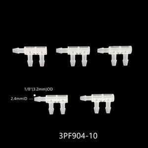 อาหารเกรด1/8 "ท่อ ID 3พอร์ต F ประเภท3วิธีท่อลวดหนามเชื่อมต่อท่อ PP อุปกรณ์หนามพลาสติก - Product Image 2