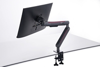 Support d'ordinateur portable Hauteur Pivotant Angle d'inclinaison Réglable Gestion des câbles Bras Support de montage du moniteur Bras de moniteur de bureau