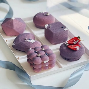 Caja para cupcakes de panadería, postres y tartas de frutas con 4/6 compartimentos, para llevar, para fiestas de boda y té de la tarde, recuerdo de fiesta, Sunshine - Product Image 3