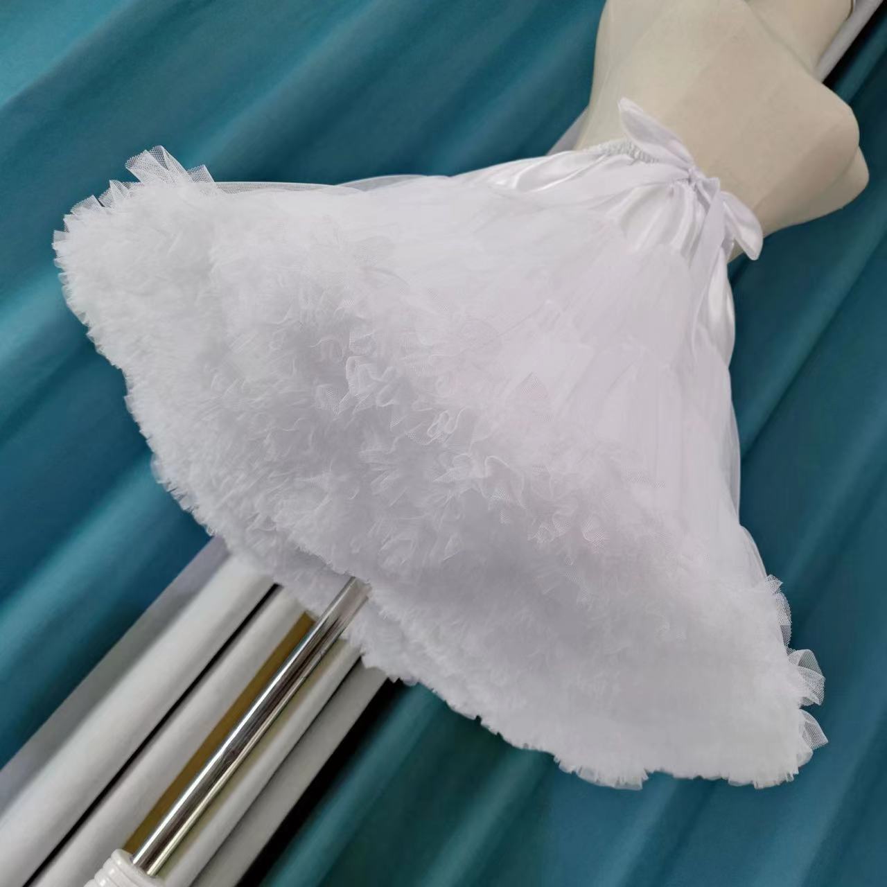 Jupe Tulle Femme Bouffante Avec Doublure - Longueur 30/40 Cm, Taille élastique, Pour Danse, Fête, Déguisement - 10