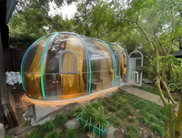 Dôme à bulles PC au design moderne, installation facile, pour site de glamping et resort avec vue sur la montagne