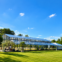 Tente de mariage extérieure transparente avec toit en verre pour événements de mariage et banquets en plein air