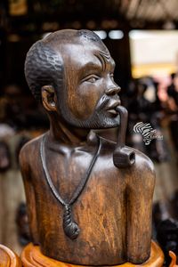 RENART AFRIKAN Escultura de Ancestro Tradicional Congoleña Tallada en Madera, Arte Tribal Africano Hecho a Mano - Product Image 3