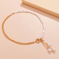 Mode Baroque Perle Long Gland Pendentif Colliers Perle Perle Creuse Chaîne Fermoir Collier Perle Gland Charme Y Lariat Collier