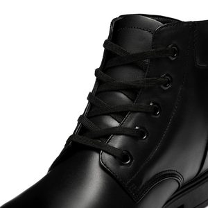 <b>High</b> Quality Wholesale Black Lightweight MidCalf Tactical Boots <b>Split</b> Leather Upper and Rubber Outsole Shoes Elegant <b>Dress</b> Shoes - Product Image 2