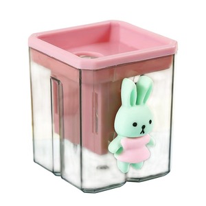 <span class=keywords><strong>Taille</strong></span>-crayons mignons en forme de <span class=keywords><strong>lapin</strong></span> de dessin animé, <span class=keywords><strong>taille</strong></span>-crayons miniatures portables à deux trous pour étudiants - Product Image 1