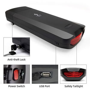 <b>Battery</b> 36V 17.5AH <b>48V</b> 15AH 20AH Rear Rack Ebike <b>Battery</b> Lithium Ion Ebike <b>Battery</b> - Product Image 4