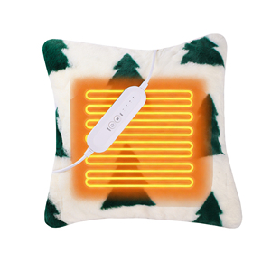 Bantal Pemanas Elektrik CE/GS dengan Remote Control, Bahan Plush Lembut, 4 Pengaturan Panas, Proteksi Terhadap Panas Berlebih untuk Sofa, Tempat Tidur, Kantor - Product Image 1