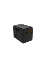 Adaptor Perjalanan Universal 45W 3 USB-C 2 USB-A Adaptor Colokan Internasional untuk Penggunaan Laptop