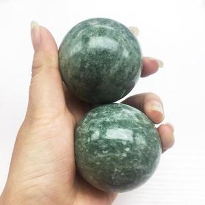 Natural pulido de cristal de jade verde cuarzo bola redondeado <span class=keywords><strong>esfera</strong></span> en la atención de la salud de la bola - Product Image 2