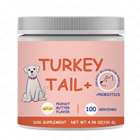 Suplementos herbales de fuente de etiqueta privada OEM compatible con Hot Dog TURKEY TAIL para el cuidado de la salud de las mascotas Exportar polvo de calidad