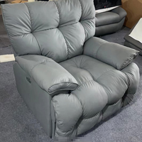Fauteuil inclinable électrique moderne STG vert olive avec revêtement en cuir anti-griffures pour hôtel et salon