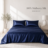 Draps de lit en soie de mûrier pure chinoise 19 momme 100% sur mesure 16/19/22/25 mm, vente en gros, pour le printemps et l'automne