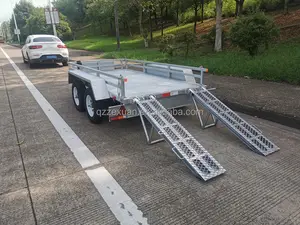 Remorque de transport d'excavateur ingénierie camion professionnel remorque de voiture