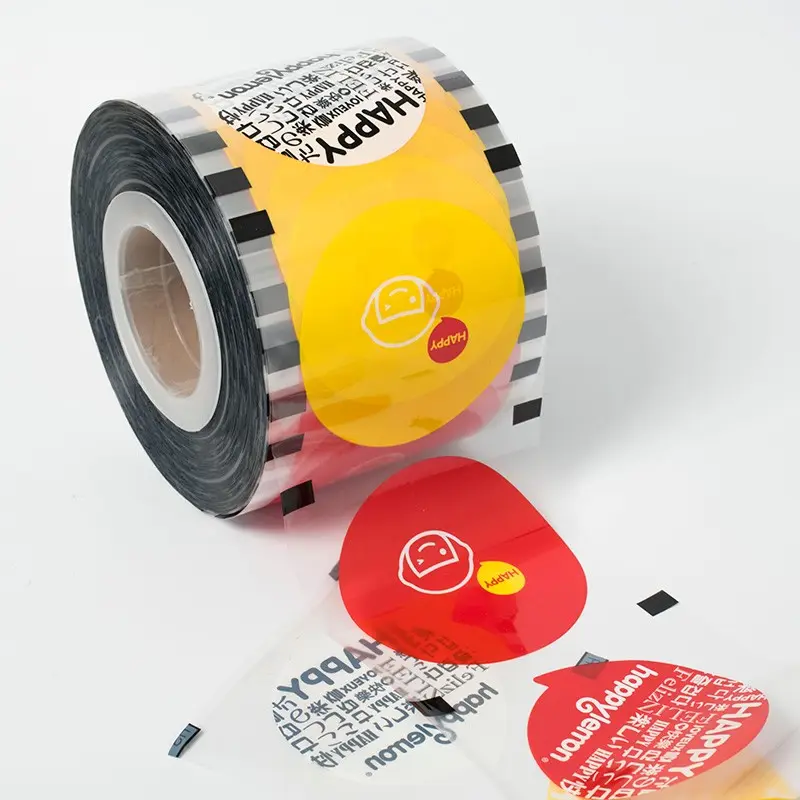 Luckytime Plastic Sealing Cup Film Roll Milk Tea Cup Sealer Film FOR pp cup Heat pet/pe easy peel Seal sealing film