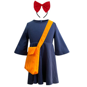 Disfraz de Kiki's Delivery Service para Niñas, Vestido de Satén con Corte en A, Traje de Cosplay para Halloween y Juegos de Rol - Product Image 5