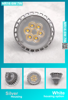 Downlight à lentille modulaire dimmable 3000k 4000k 30 120 degrés, base Mr16 Gu5.3 avec deux broches 12v AC DC & 10-30V DC, éclairage LED Mr16