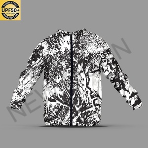 Custom Mens Lightweight <b>Camouflage</b> Windbreaker Jacket Sun Protection Breathable Outdoor Fishing Hunting Tactical Outerwear - Product Image 3