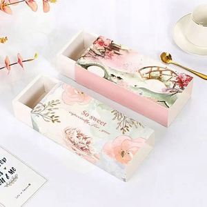 Caja de Cartón Blanca con Acabado Brillante y Recubrimiento UV Personalizado de Fábrica, Caja Extraíble para Pasteles y Repostería, Embalaje para Regalo - Product Image 1
