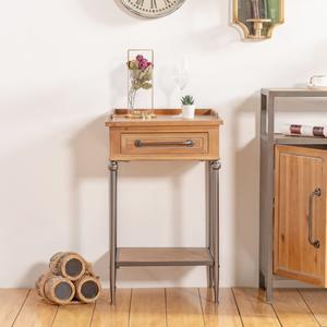 HOME Living Room Rustic Antique <b>Metal</b> Frame <b>Wood</b> Top <b>Coffee</b> <b>Table</b> Storage Durable Portable Easy Assembly Multifunction <b>Table</b> - Product Image 4