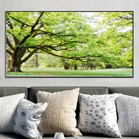Nature inspiré toile affiche vibrant arbre paysage peinture toile mur Art pour chambre bureau salon mur décor