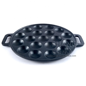 Amazon Hot Selling 19 Löcher Vor gewürztes Gusseisen Poffer tjespan - Product Image 5