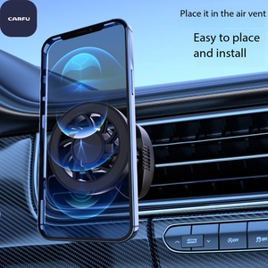 CARFU Adjustable Strong Magnet Car Phone Holder Universal Air Outlet with Suction Cup Plastic Combination - Product Image 2