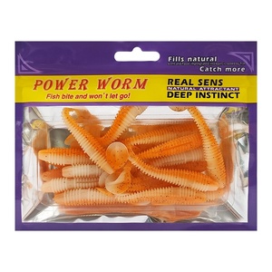 Commercio all'ingrosso vite esca morbida a coda rovesciata pesca galleggiante acqua finta pesce mandarino coda rossa verde lento affondamento per carpe - Product Image 2