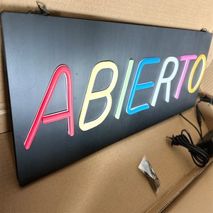 Welcome Customized Colorful Shop ABIERTO Led <b>Light</b> <b>Neon</b> <b>Sign</b> - Product Image 4