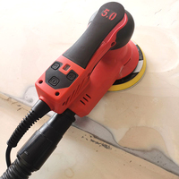 Lijadora Orbital Aleatoria Eléctrica para Automóviles, Pulidora de Esquinas para Trabajos en Madera, Lijadora con Cable de Velocidad Variable sin Escobillas para Acabado