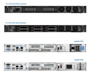 Dells EMC edge R260 R360 Xeon/16G/1T Sata/144 W 1U خادم رف لكمبيوتر الويب خادم تخزين بيانات الإنترنت - Product Image 6