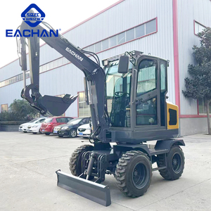 Fabricante de China Elevación hidráulica Excavadora de 3 toneladas Tracción de 4 ruedas Motor diesel Excavadora Construcción de muelle Excavadora todo terreno - Product Image 5