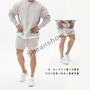Shorts de jogging pour hommes en coton 100% bon marché en gros, style boxe personnalisé, décontractés, taille mi-haute, fermeture élastique, respirants, avec poches - Product Image 6