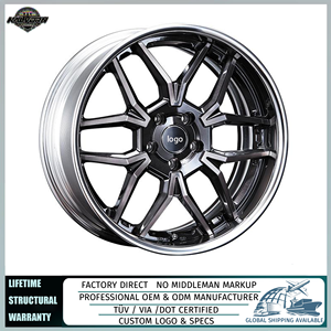 Cerchi in Lega Forgiati Personalizzati SSR EXECUTOR EX06R 19-20 Pollici 5x112 5x120 per BMW Serie 3 Audi A4 Mercedes Classe C Lexus IS - Product Image 1