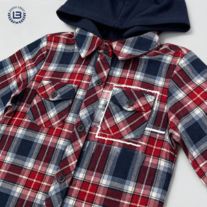 Fornitura all'Ingrosso Transfrontaliera di Abbigliamento Casual per Ragazzi, Ecologico, 100% Cotone, Motivo <span class=keywords><strong>a</strong></span> Quadri Classico, Logo Personalizzabile, Versatile per la Primavera - Product Image 2
