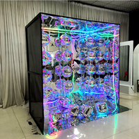 Cabina de Fotos con Espejo y Tiras LED de Colores, para Eventos y Centros Comerciales, Instalación Modular en Caja, Comercio Internacional, China
