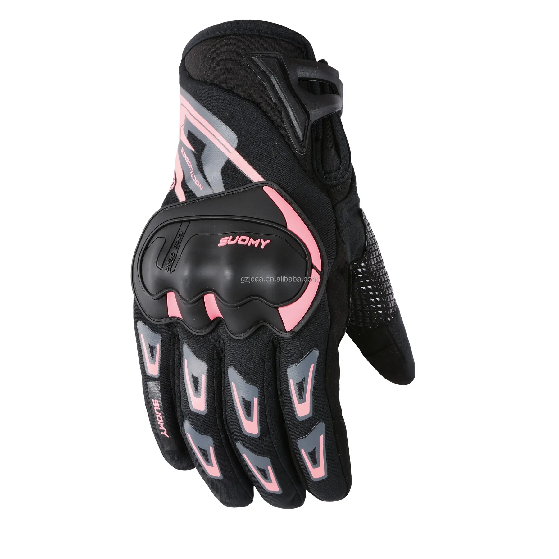 New design Winter black Polyester PVC soft protective shell side protection sports Cycling gloves