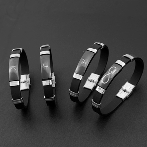 Nova Pulseira de Silicone da Moda 2025 com Alfabeto Inglês para Casais, Joia de Presente de Luxo, Exclusivo Original Transfronteiriço - Product Image 2