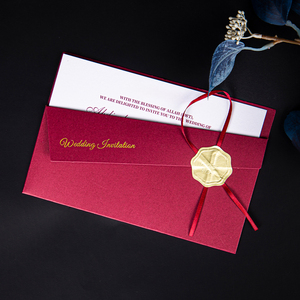 <span class=keywords><strong>Enveloppe</strong></span> d'invitation de <span class=keywords><strong>mariage</strong></span> personnalisée <span class=keywords><strong>avec</strong></span> estampage à chaud et gaufrage, <span class=keywords><strong>avec</strong></span> carte de remerciement en papier - Product Image 4