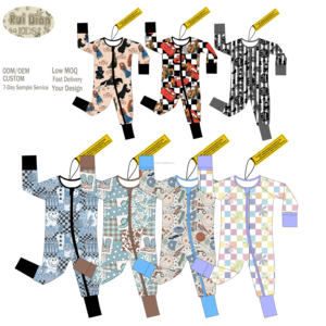 ชุดนอนเด็กแรกเกิดแบบซิป Ruidan กล่องสุ่ม ชุดนอนเด็กอ่อนเนื้อผ้าไผ่ ขายส่ง ชุดนอนเนื้อนุ่ม ซิปสองหัว ชุดบอดี้สูทเด็กแรกเกิด - Product Image 3