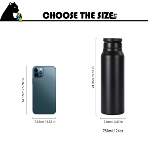 Từ nước chai Cup hiện đại nước nóng chai thép không gỉ <span class=keywords><strong>Flask</strong></span> chân không Thermo làm mát phòng tập thể dục chai nước với người giữ điện thoại - Product Image 4