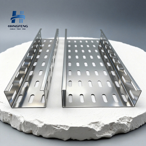 Plateau de câblage perforé en acier inoxydable argenté sur mesure de 300 mm, directement de l'usine - Product Image 3